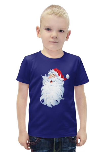 Заказать детскую футболку в Москве. Футболка с полной запечаткой для мальчиков Санта от THE_NISE  - готовые дизайны и нанесение принтов.