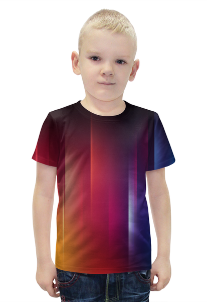 Заказать детскую футболку в Москве. Футболка с полной запечаткой для мальчиков Переход цвета от THE_NISE  - готовые дизайны и нанесение принтов.