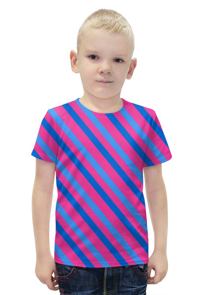 Заказать детскую футболку в Москве. Футболка с полной запечаткой для мальчиков Узор линий от THE_NISE  - готовые дизайны и нанесение принтов.