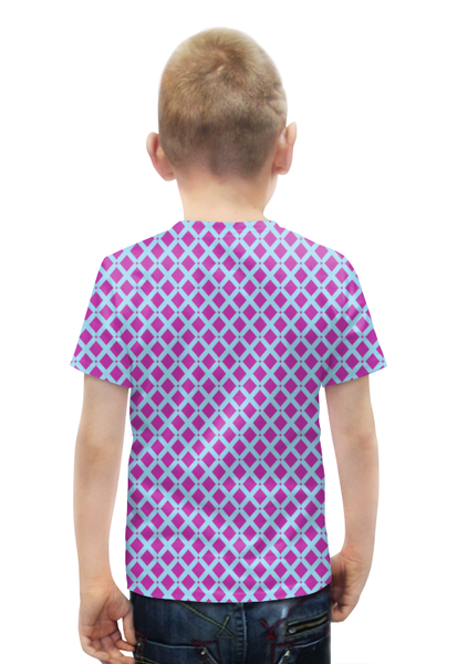 Заказать детскую футболку в Москве. Футболка с полной запечаткой для мальчиков Клетка цветная от THE_NISE  - готовые дизайны и нанесение принтов.