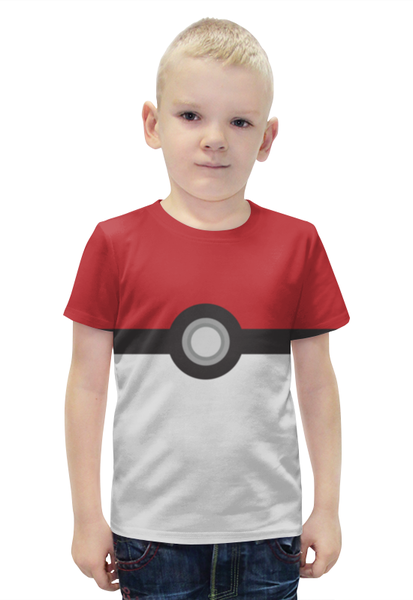 Заказать детскую футболку в Москве. Футболка с полной запечаткой для мальчиков Pokemon Go от cherdantcev - готовые дизайны и нанесение принтов.