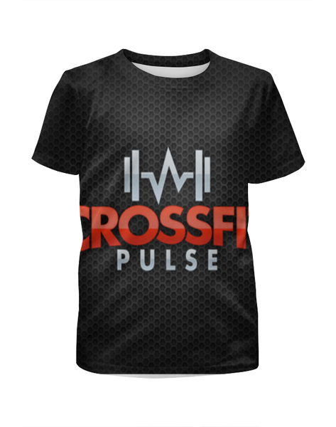Заказать детскую футболку в Москве. Футболка с полной запечаткой для мальчиков CrossFit pulse от no_fear - готовые дизайны и нанесение принтов.