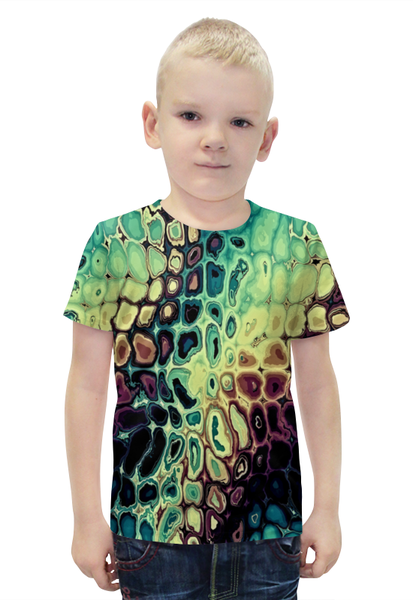 Заказать детскую футболку в Москве. Футболка с полной запечаткой для мальчиков Мозаика от THE_NISE  - готовые дизайны и нанесение принтов.