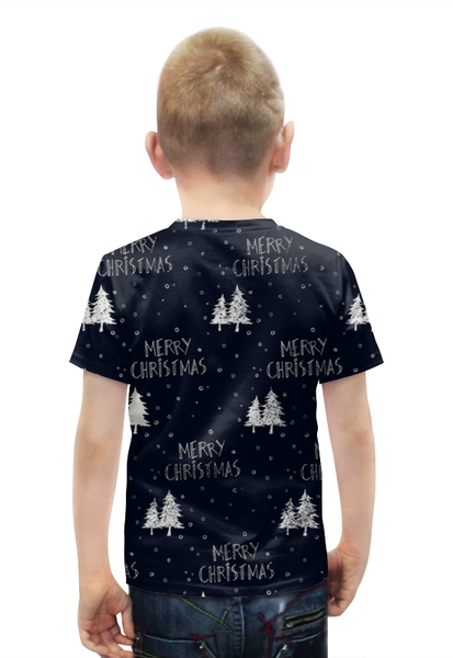Заказать детскую футболку в Москве. Футболка с полной запечаткой для мальчиков Merry Christmas от THE_NISE  - готовые дизайны и нанесение принтов.