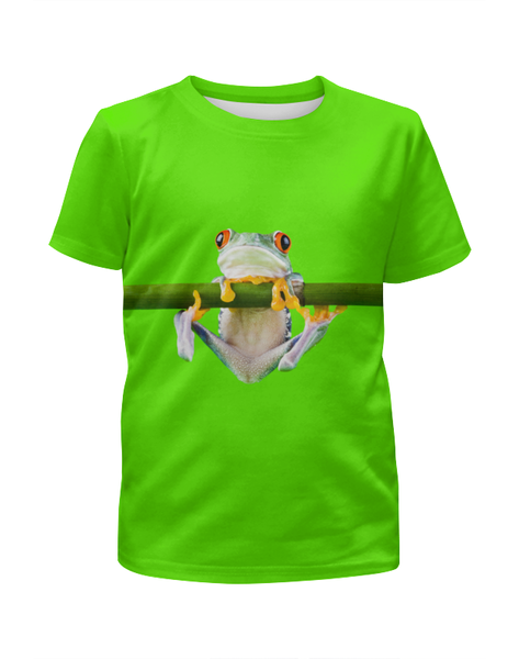 Заказать детскую футболку в Москве. Футболка с полной запечаткой для мальчиков лягушка от THE_NISE  - готовые дизайны и нанесение принтов.