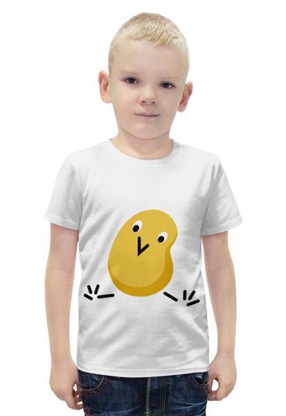 Заказать детскую футболку в Москве. Футболка с полной запечаткой для мальчиков Цыплёнок  от Nata_Voronova_Print  - готовые дизайны и нанесение принтов.