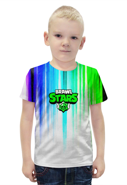 Заказать детскую футболку в Москве. Футболка с полной запечаткой для мальчиков Brawl Stars от THE_NISE  - готовые дизайны и нанесение принтов.