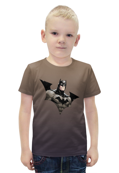 Заказать детскую футболку в Москве. Футболка с полной запечаткой для мальчиков Batman от T-shirt print  - готовые дизайны и нанесение принтов.