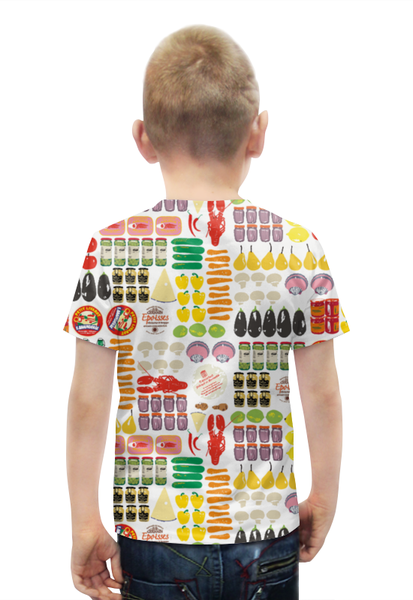 Заказать детскую футболку в Москве. Футболка с полной запечаткой для мальчиков FOOD  от CoolDesign - готовые дизайны и нанесение принтов.