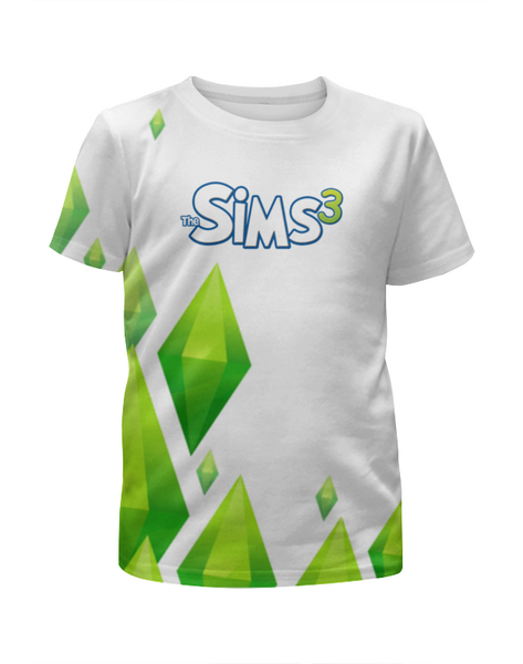 Заказать детскую футболку в Москве. Футболка с полной запечаткой для мальчиков The Sims 3 от THE_NISE  - готовые дизайны и нанесение принтов.