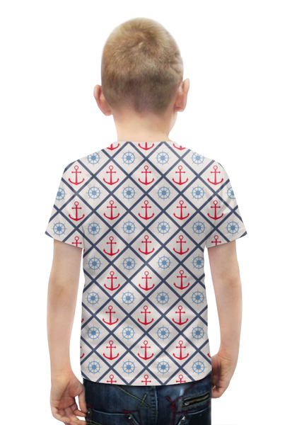 Заказать детскую футболку в Москве. Футболка с полной запечаткой для мальчиков Моряк от THE_NISE  - готовые дизайны и нанесение принтов.