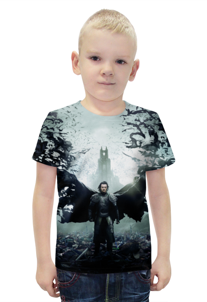Заказать детскую футболку в Москве. Футболка с полной запечаткой для мальчиков Дракула от skynatural - готовые дизайны и нанесение принтов.
