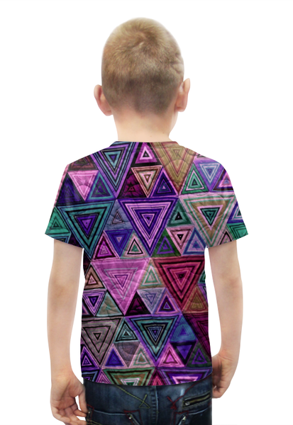Заказать детскую футболку в Москве. Футболка с полной запечаткой для мальчиков Треугольный от THE_NISE  - готовые дизайны и нанесение принтов.