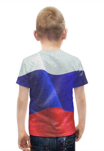 Заказать детскую футболку в Москве. Футболка с полной запечаткой для мальчиков Герб РФ (texture) от balden - готовые дизайны и нанесение принтов.