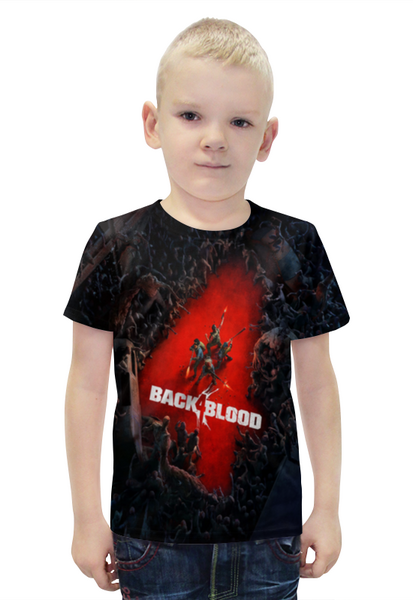 Заказать детскую футболку в Москве. Футболка с полной запечаткой для мальчиков Back 4 blood от THE_NISE  - готовые дизайны и нанесение принтов.