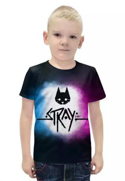 Заказать детскую футболку в Москве. Футболка с полной запечаткой для мальчиков Stray от weeert - готовые дизайны и нанесение принтов.