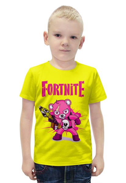 Заказать детскую футболку в Москве. Футболка с полной запечаткой для мальчиков Fortnite    от T-shirt print  - готовые дизайны и нанесение принтов.