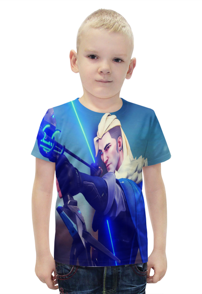 Заказать детскую футболку в Москве. Футболка с полной запечаткой для мальчиков Valorant от THE_NISE  - готовые дизайны и нанесение принтов.