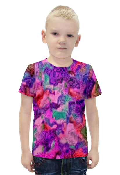Заказать детскую футболку в Москве. Футболка с полной запечаткой для мальчиков Неоновые краски от THE_NISE  - готовые дизайны и нанесение принтов.