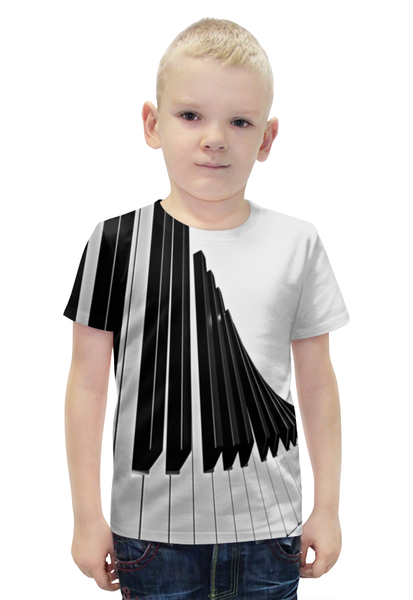 Заказать детскую футболку в Москве. Футболка с полной запечаткой для мальчиков Музыка от THE_NISE  - готовые дизайны и нанесение принтов.