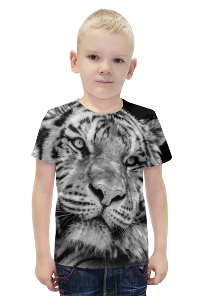 Заказать детскую футболку в Москве. Футболка с полной запечаткой для мальчиков тигры от THE_NISE  - готовые дизайны и нанесение принтов.