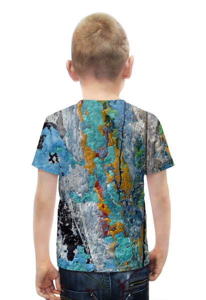 Заказать детскую футболку в Москве. Футболка с полной запечаткой для мальчиков Взрыв Красок от coolmag - готовые дизайны и нанесение принтов.