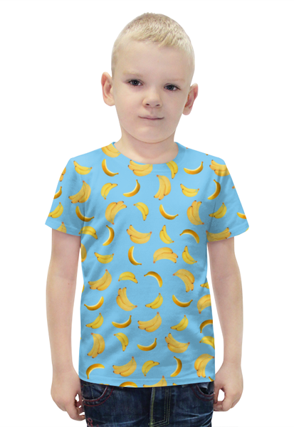 Заказать детскую футболку в Москве. Футболка с полной запечаткой для мальчиков Бананы от valezar - готовые дизайны и нанесение принтов.