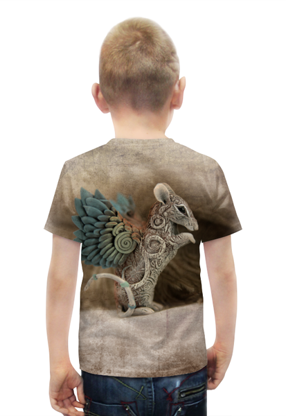 Заказать детскую футболку в Москве. Футболка с полной запечаткой для мальчиков Крыса-птичка от hontor - готовые дизайны и нанесение принтов.