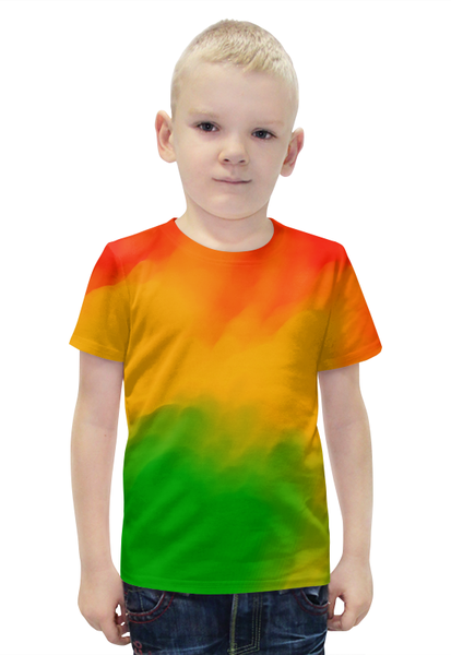 Заказать детскую футболку в Москве. Футболка с полной запечаткой для мальчиков Радужный от THE_NISE  - готовые дизайны и нанесение принтов.