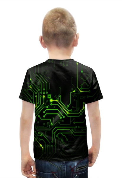 Заказать детскую футболку в Москве. Футболка с полной запечаткой для мальчиков Системная плата от THE_NISE  - готовые дизайны и нанесение принтов.