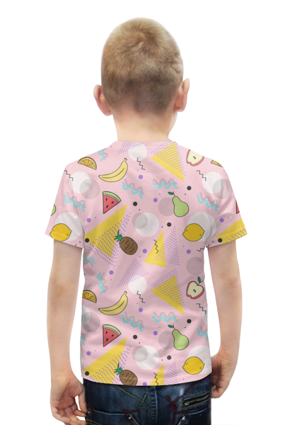Заказать детскую футболку в Москве. Футболка с полной запечаткой для мальчиков фрукты от THE_NISE  - готовые дизайны и нанесение принтов.