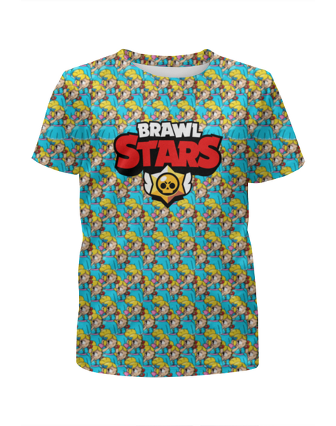 Заказать детскую футболку в Москве. Футболка с полной запечаткой для мальчиков Brawl Stars от  PRO_DESIGN - готовые дизайны и нанесение принтов.