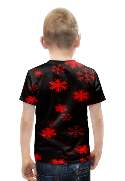 Заказать детскую футболку в Москве. Футболка с полной запечаткой для мальчиков Новый год от THE_NISE  - готовые дизайны и нанесение принтов.