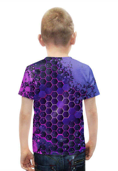 Заказать детскую футболку в Москве. Футболка с полной запечаткой для мальчиков Brawl Stars 8-bit  от weeert - готовые дизайны и нанесение принтов.