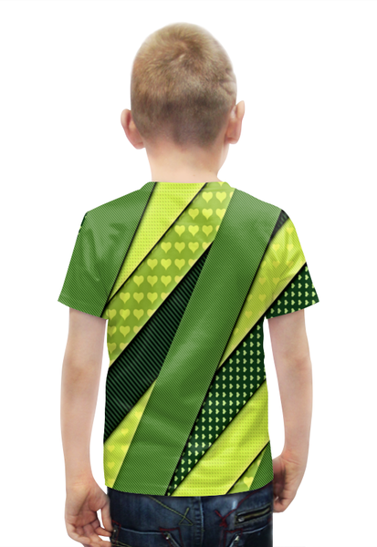 Заказать детскую футболку в Москве. Футболка с полной запечаткой для мальчиков Сердца от THE_NISE  - готовые дизайны и нанесение принтов.
