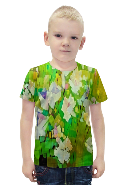 Заказать детскую футболку в Москве. Футболка с полной запечаткой для мальчиков Весна красками от THE_NISE  - готовые дизайны и нанесение принтов.