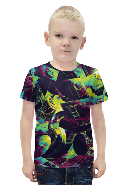 Заказать детскую футболку в Москве. Футболка с полной запечаткой для мальчиков inventory от Niq=D - готовые дизайны и нанесение принтов.
