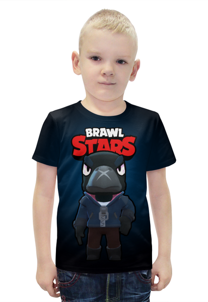 Заказать детскую футболку в Москве. Футболка с полной запечаткой для мальчиков Brawl Stars от ПРИНТЫ ПЕЧАТЬ  - готовые дизайны и нанесение принтов.