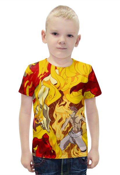 Заказать детскую футболку в Москве. Футболка с полной запечаткой для мальчиков Fairy Tail от Y L - готовые дизайны и нанесение принтов.