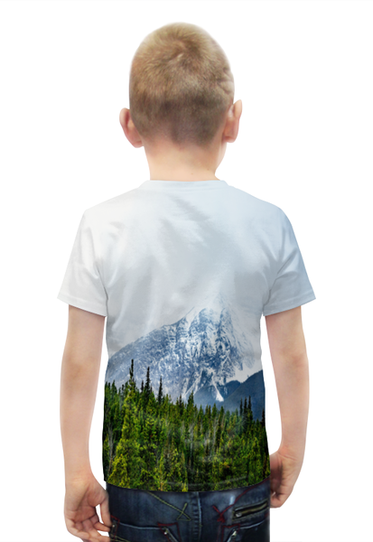 Заказать детскую футболку в Москве. Футболка с полной запечаткой для мальчиков Ледяная гора от THE_NISE  - готовые дизайны и нанесение принтов.
