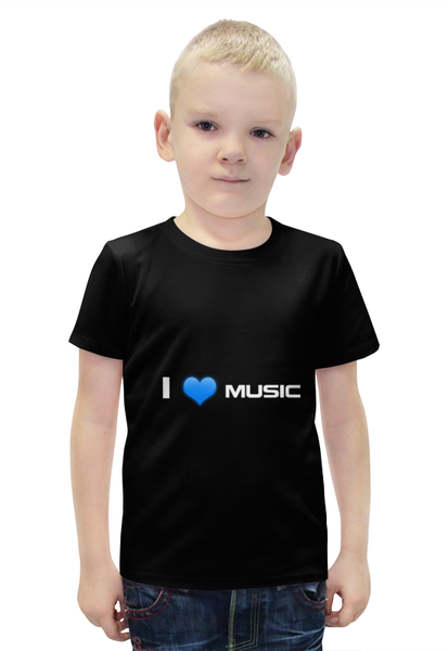 Заказать детскую футболку в Москве. Футболка с полной запечаткой для мальчиков Музыка от Виктор Гришин - готовые дизайны и нанесение принтов.