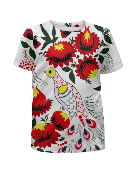 Заказать детскую футболку в Москве. Футболка с полной запечаткой для мальчиков птица жар-птица от irinavk - готовые дизайны и нанесение принтов.
