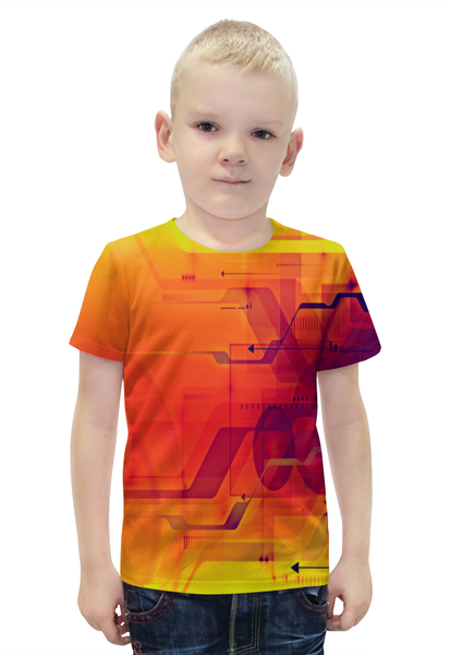 Заказать детскую футболку в Москве. Футболка с полной запечаткой для мальчиков Узор абстрактный от THE_NISE  - готовые дизайны и нанесение принтов.