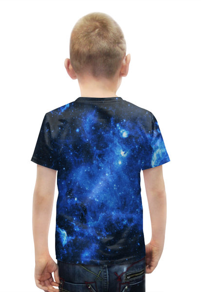 Заказать детскую футболку в Москве. Футболка с полной запечаткой для мальчиков Космические вспышки от THE_NISE  - готовые дизайны и нанесение принтов.