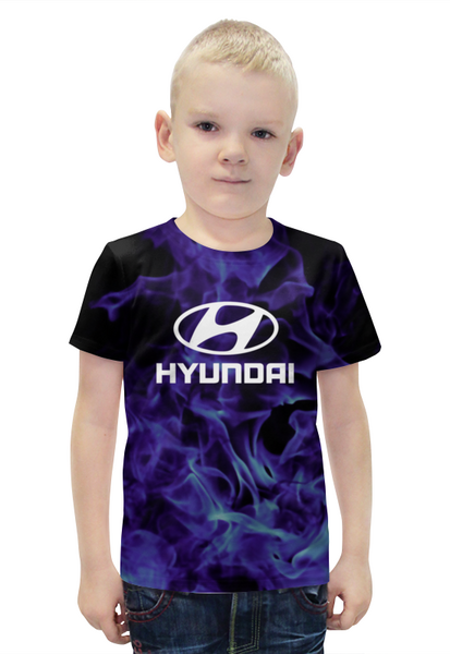 Заказать детскую футболку в Москве. Футболка с полной запечаткой для мальчиков Hyundai от THE_NISE  - готовые дизайны и нанесение принтов.
