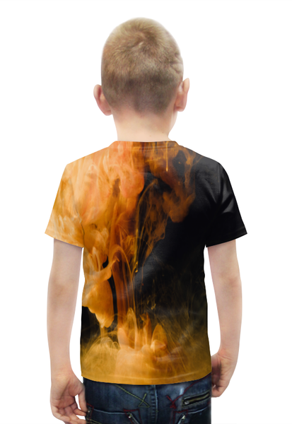 Заказать детскую футболку в Москве. Футболка с полной запечаткой для мальчиков Клубы дыма от THE_NISE  - готовые дизайны и нанесение принтов.