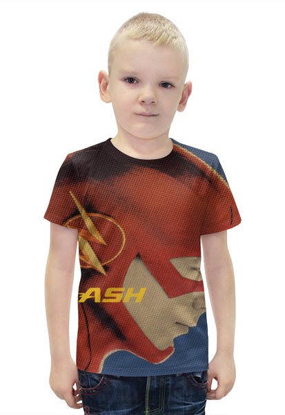 Заказать детскую футболку в Москве. Футболка с полной запечаткой для мальчиков the flash от Виталий Клевер - готовые дизайны и нанесение принтов.