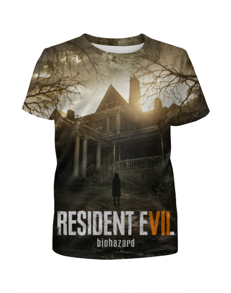 Заказать детскую футболку в Москве. Футболка с полной запечаткой для мальчиков Resident Evil 7 от game-fan - готовые дизайны и нанесение принтов.