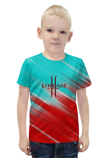 Заказать детскую футболку в Москве. Футболка с полной запечаткой для мальчиков Lineage от THE_NISE  - готовые дизайны и нанесение принтов.