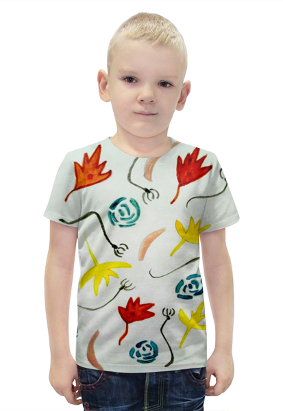 Заказать детскую футболку в Москве. Футболка с полной запечаткой для мальчиков Август от mrs-snit@yandex.ru - готовые дизайны и нанесение принтов.